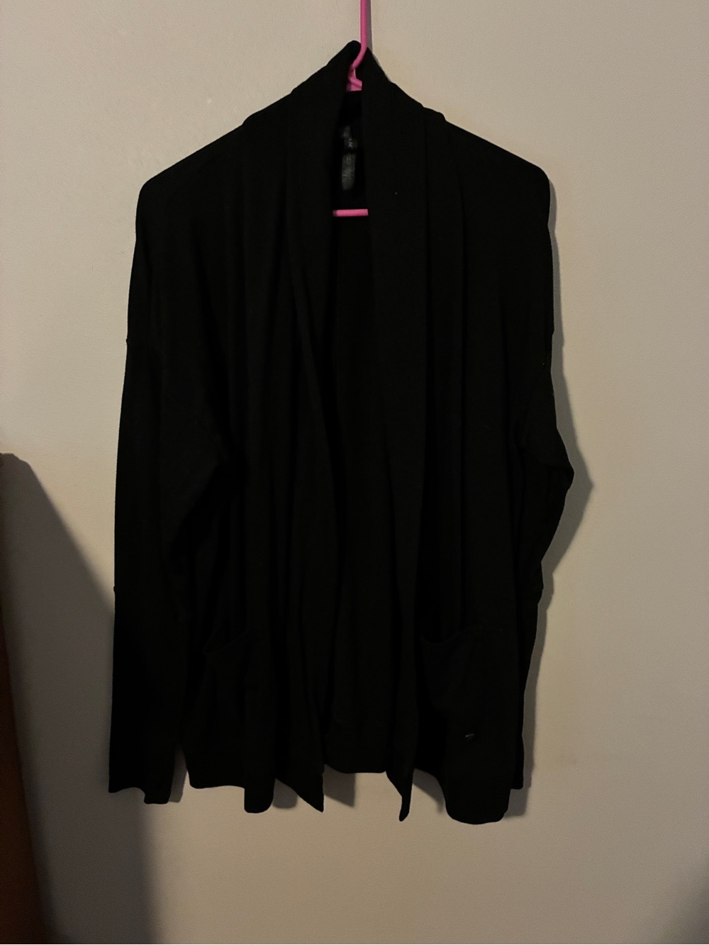 GAIAM Black Open-Front Cardigan